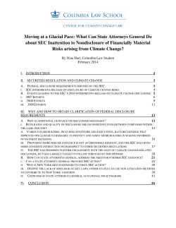 Moving at a Glacial Pace: What Can State