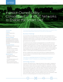 Investor-Owned Utility Consolidates IT and OT