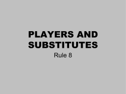 PLAYERS AND SUBSTITUTES