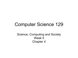 Computer Science 121