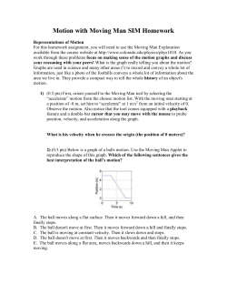 Motion with Moving Man SIM Homework