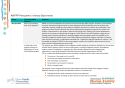 1f FAQ - Australian Nurse-Family Partnership Program