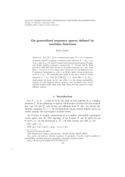 On generalized sequence spaces defined by modulus functions