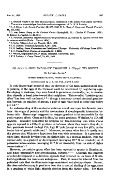 concentration.8 10 and hence presumably photosynthesizing