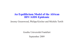 An Equilibrium Model of the African HIV/AIDS Epidemic