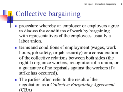 Collective Bargaining Agreement