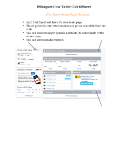 IMLeagues How To Guide for Officers