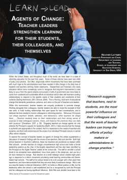 agents of change - University of San Diego