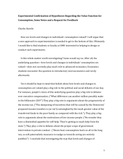 Experimental Confirmation of Hypotheses Regarding the Value