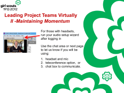 LVPT – Module 2 - Girl Scouts University
