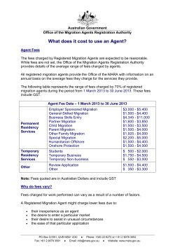 Average Agent Fees