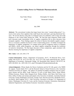 Countervailing Power in Wholesale Pharmaceuticals