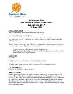 10u Tournament Rules