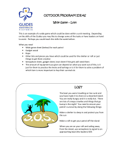 Lost LOST - Girl Guides Victoria