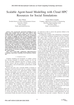 Scalable Agent-based Modelling with Cloud HPC Resources for