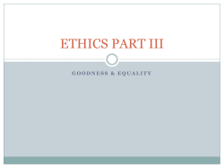 ETHICS PART III