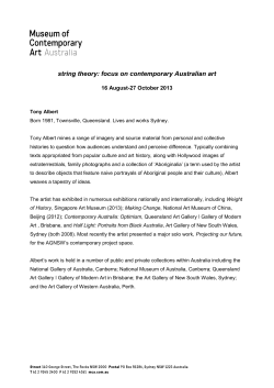 string theory: focus on contemporary Australian art