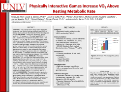 Physically Interactive Games Increase VO2 Above Resting