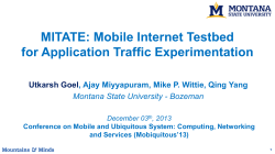 MITATE - Networks Lab - Montana State University