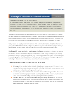 Arbitrage in a Low Natural Gas Price Market