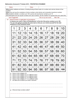 Mathematics Homework 27.9.16 Properties of number