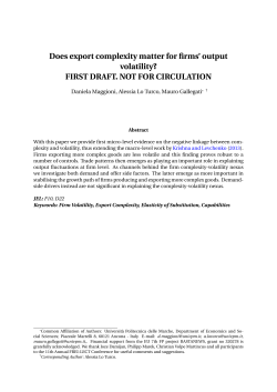Does export complexity matter for firms` output volatility?