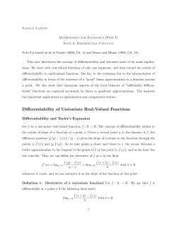 Differentiability of Univariate Real#Valued Functions