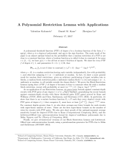 A Polynomial Restriction Lemma with Applications