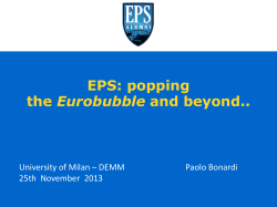 EPS: popping the Eurobubble and beyond