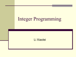 pure integer programming problem