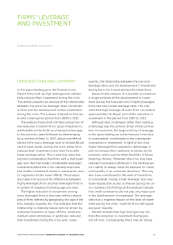 firms` leverage and investment
