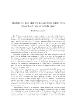 Existence of non-preperiodic algebraic points for a rational self