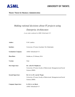 Making rational decisions about IT projects using Enterprise