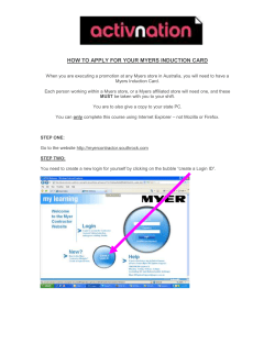 how to apply for your myers induction card