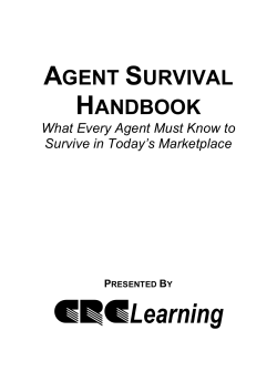 Agent Survival - 9 - Commonwealth Schools of Insurance