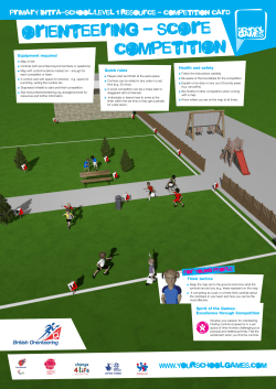 score competition - British Orienteering