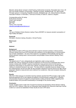 The theory of simulation learning