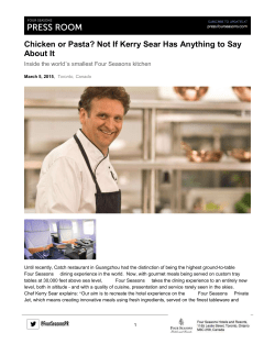 press contacts - Four Seasons Press