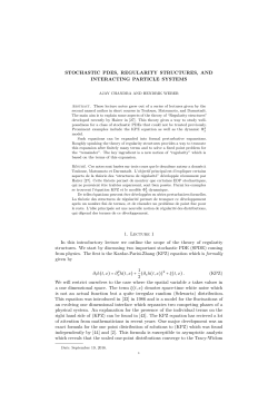 STOCHASTIC PDES, REGULARITY STRUCTURES, AND