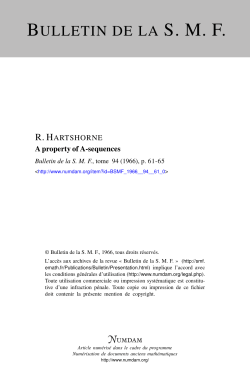 A property of A-sequences
