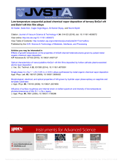 Low-temperature sequential pulsed chemical vapor deposition of