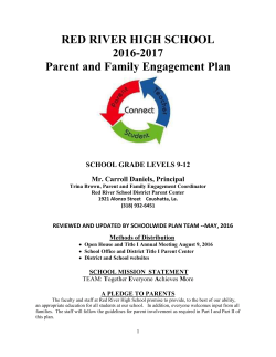 2016 2017 RRH Parent Involvement plan