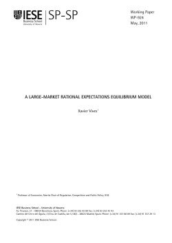 a large-market rational expectations equilibrium model