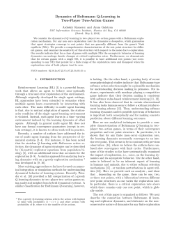 Dynamics of Boltzmann Q-Learning in Two-Player Two