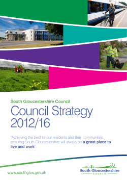 Council Strategy 2012/16 - South Gloucestershire Council