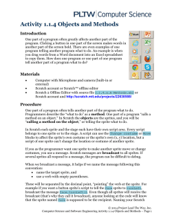 Activity 1.1.4 Objects and Methods Introduction