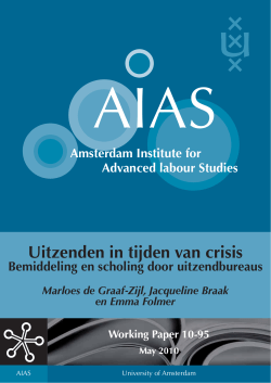 Amsterdam Institute for Advanced Labour Studies