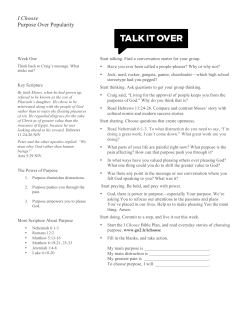 I Choose Purpose Over Popularity