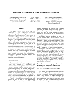 Multi-Agent System Enhanced Supervision of Process