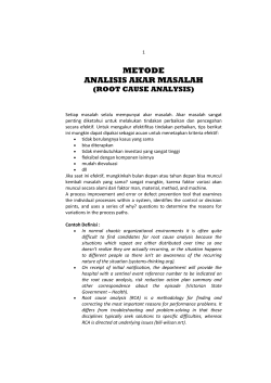 metode ilmiah analisis akar masalah